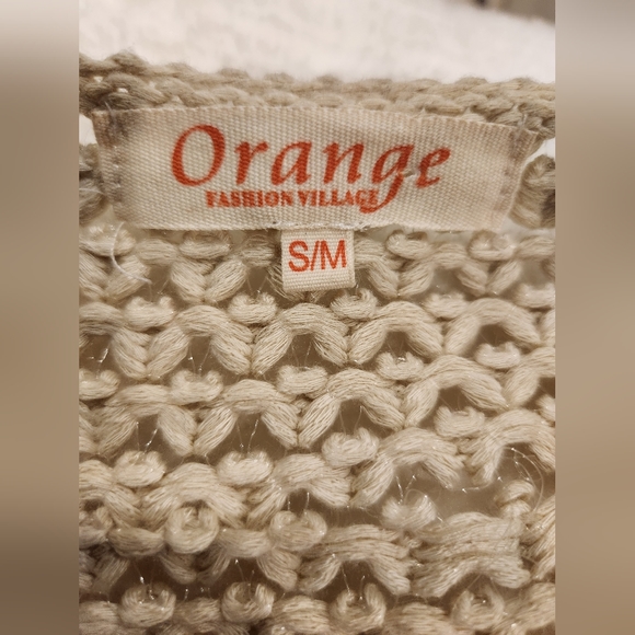 Gorgeous Beige Boho Knit Cardigan with Tassels in Front - Picture 3 of 6